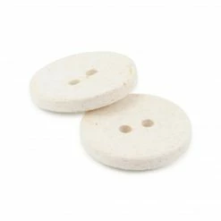 Dritz Buttons & Cover Buttons Recycled Cotton Round Button, 18mm, 3 Pc