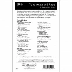 Indygo Junction Yo-Yo Annie & Andy Doll Pattern, PDF Download Crafts & Toys