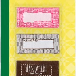 Dritz Sew-on Woven Quilt Labels, Assorted, 9 Pc Lettering & Embellishments