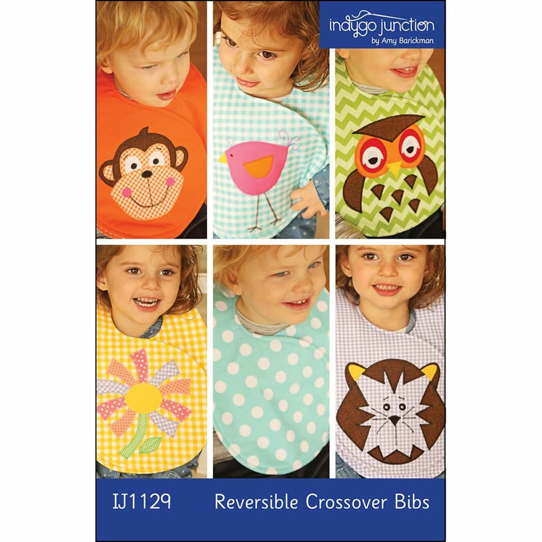 Indygo Junction Apparel Reversible Crossover Applique Bibs Pattern 3 Indygo Junction Apparel Reversible Crossover Applique Bibs Pattern