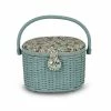 Dritz Oval Weaved Sewing Basket, Small Sewing Baskets & Storage