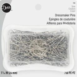 Dritz Pins & Accessories 1-1/16" Dressmaker Pins, Nickel, 750 Pc