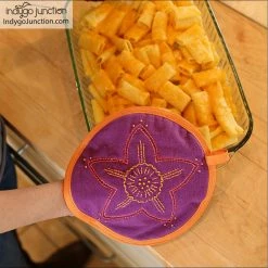 Indygo Junction Home & Storage Floral Stitch Mitts Pattern, PDF Download