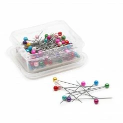 Dritz 1-1/2" Long Pearlized Pins, Assorted, 1440 Pc Bulk Notions 10 Dritz 1-1/2