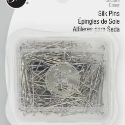 Dritz Pins & Accessories 1-1/16" Silk Pins, Nickel, 200 Pc