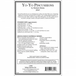 Indygo Junction Yo-Yo Pincushions Pattern Home & Storage