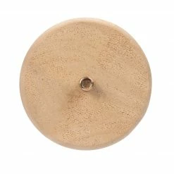 Dritz Furniture Legs & Feet Curved Country Bun Feet, Natural, 2 Pc