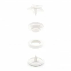 Dritz Plastic Color Star Snaps, 12 Sets, White 12 Dritz Plastic Color Star Snaps, 12 Sets, White