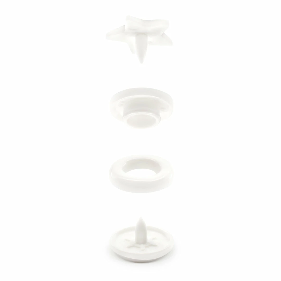Dritz Plastic Color Star Snaps, 12 Sets, White 7 Dritz Plastic Color Star Snaps, 12 Sets, White