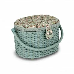 Dritz Oval Weaved Sewing Basket, Small Sewing Baskets & Storage