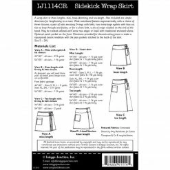 Indygo Junction Sidekick Wrap Skirt Pattern, PDF Download Apparel