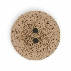 Dritz Recycled Coffee Round Button, 34mm, Medium Brown Buttons & Cover Buttons