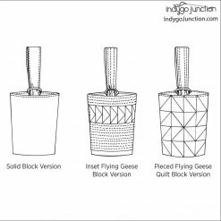 Indygo Junction Flying Geese Quilted Wristlet Pattern