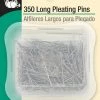Dritz 1-1/16" Long Pleating Pins, Nickel, 350 Pc