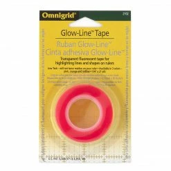 Omnigrid Glow-Line Tape, Transparent And Fluorescent