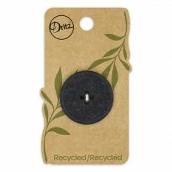 Dritz Recycled Cotton Round Stitch Button, 30mm Buttons & Cover Buttons