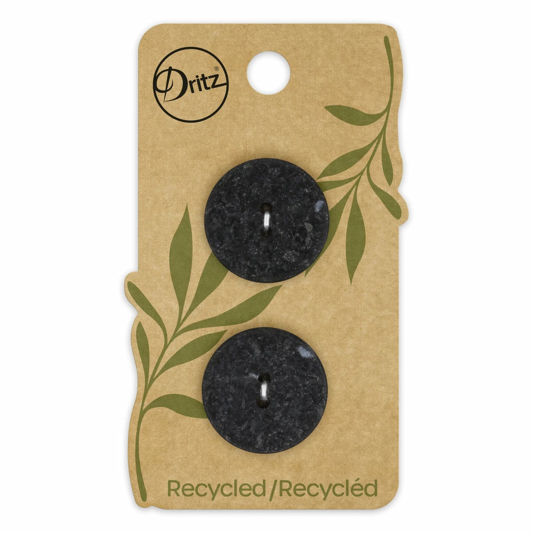 Dritz Recycled Cotton Round Button, 23mm, 2 Pc 38 Dritz Recycled Cotton Round Button, 23mm, 2 Pc