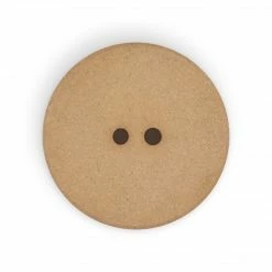 Dritz Recycled Hemp Round Floral Button, 28mm