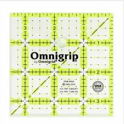 Omnigrid Non-Slip Square Ruler, Neon