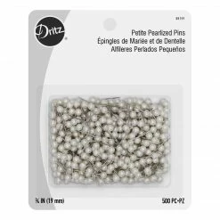Dritz Bulk Notions 3/4" Petite Pearlized Pins, White, 500 Pc