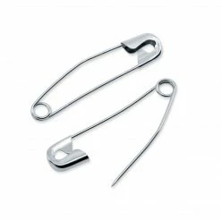 Dritz 1-1/2" Curved Basting Pins, Nickel, 75 Pc