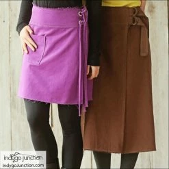 Indygo Junction Sidekick Wrap Skirt Pattern, PDF Download Apparel