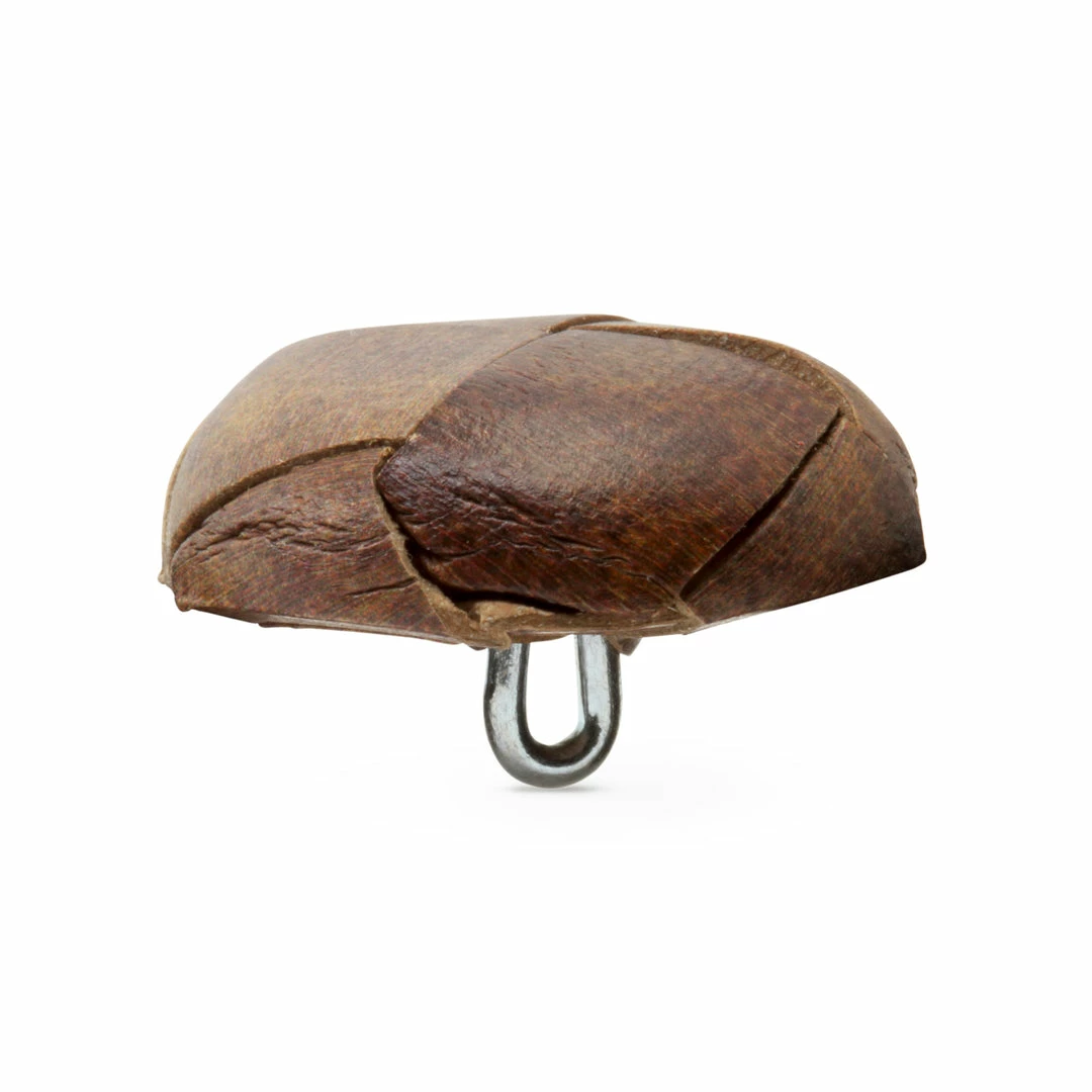 Dritz Recycled Leather Round Shank Button, 23mm 6 Dritz Recycled Leather Round Shank Button, 23mm