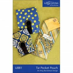 Indygo Junction Recycled Tie Pocket Pouch Pattern, PDF Download