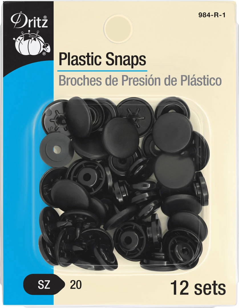 Dritz Plastic Color Snaps, 12 Sets 19 Dritz Plastic Color Snaps, 12 Sets