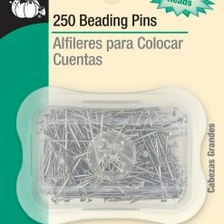 Dritz Pins & Accessories 7/8" Beading Pins, Nickel, 250 Pc
