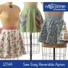 Indygo Junction Sew Easy Reversible Apron Pattern, PDF Download Aprons