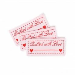 Dritz Sew-on Woven Quilt Labels, Assorted, 9 Pc Lettering & Embellishments