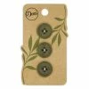 Dritz Recycled Paper Round Button, 18mm, 3 Pc