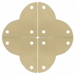 Dritz Smooth Quatrefoil Corners, Small, 4 Pc