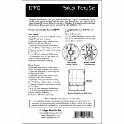 Indygo Junction Potluck Circular Casserole & Servingware Party Set Pattern, PDF Download