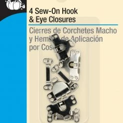 Dritz Sew-On Hook & Eye Closures, 4 Pc