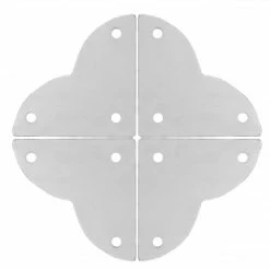 Dritz Smooth Quatrefoil Corners, Small, 4 Pc