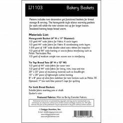Indygo Junction Home & Storage Bakery Baskets Pattern, PDF Download