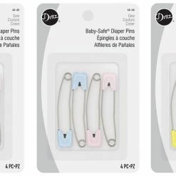 Dritz Baby-Safe Diaper Pins, 3-Pack