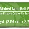 Dritz Elastics 1" Ribbed Non-Roll Elastic, White, 3 Yd