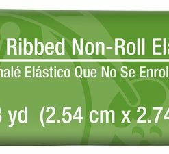 Dritz Elastics 1" Ribbed Non-Roll Elastic, White, 3 Yd