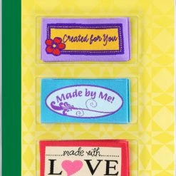 Dritz Lettering & Embellishments Sew-on Woven Quilt Labels, Assorted, 9 Pc