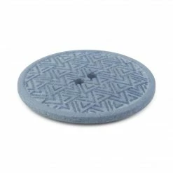 Dritz Recycled Hemp Geometric Round Button, 28mm 42 Dritz Recycled Hemp Geometric Round Button, 28mm