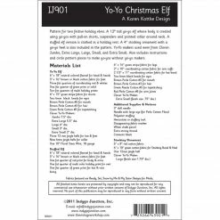 Indygo Junction Yo-Yo Christmas Elf Pattern Crafts & Toys