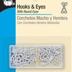 Dritz Hooks & Eyes, 20 Pc, White