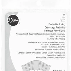 Dritz 1/4" Featherlite Boning With 1/2" Casing, White, 2 Yd
