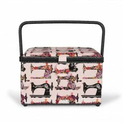 Dritz Rectangular Sewing Basket, Large