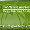 Dritz 1-3/4" Metallic Waistband Elastic, 2 Yd Elastics