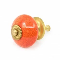 Dritz Outlet Ceramic Ball Knob, Coral