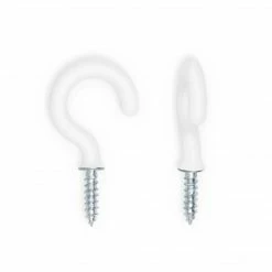 Dritz Cording & Accessories 1-1/2" Tieback Holder Set, White, 2 Sets